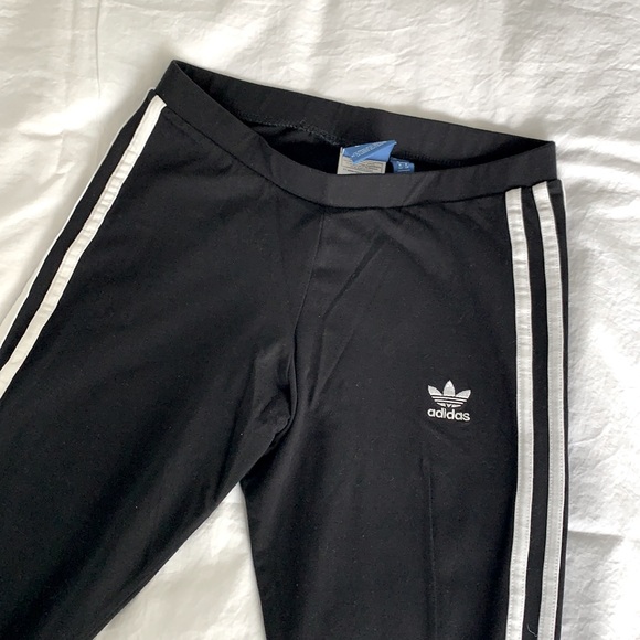 Adidas Black 3-Stripes Leggings - Picture 4 of 5